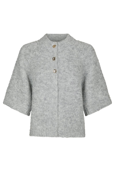 Benuta Fluffy Knit Cardigan Grey Melange - 165816 Thumbnail