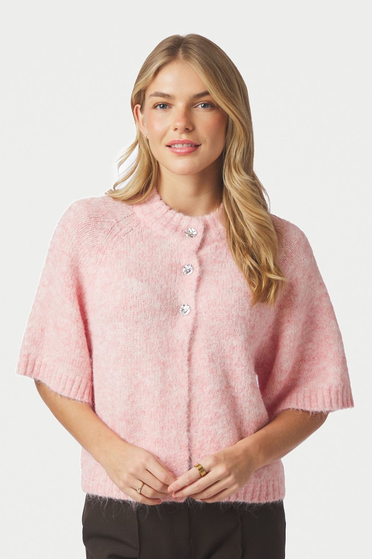 Benuta Fluffy Knit Cardigan LIGHT PINK - 165816