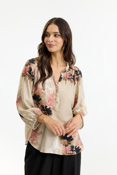 Berta blouse SAND - 16971 Thumbnail