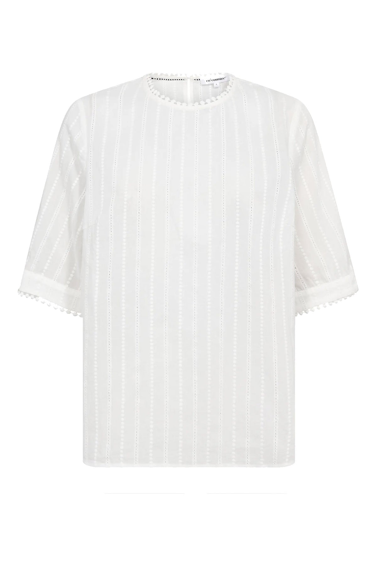 BessiCC SS Blouse 10002-Off-White - 500190
