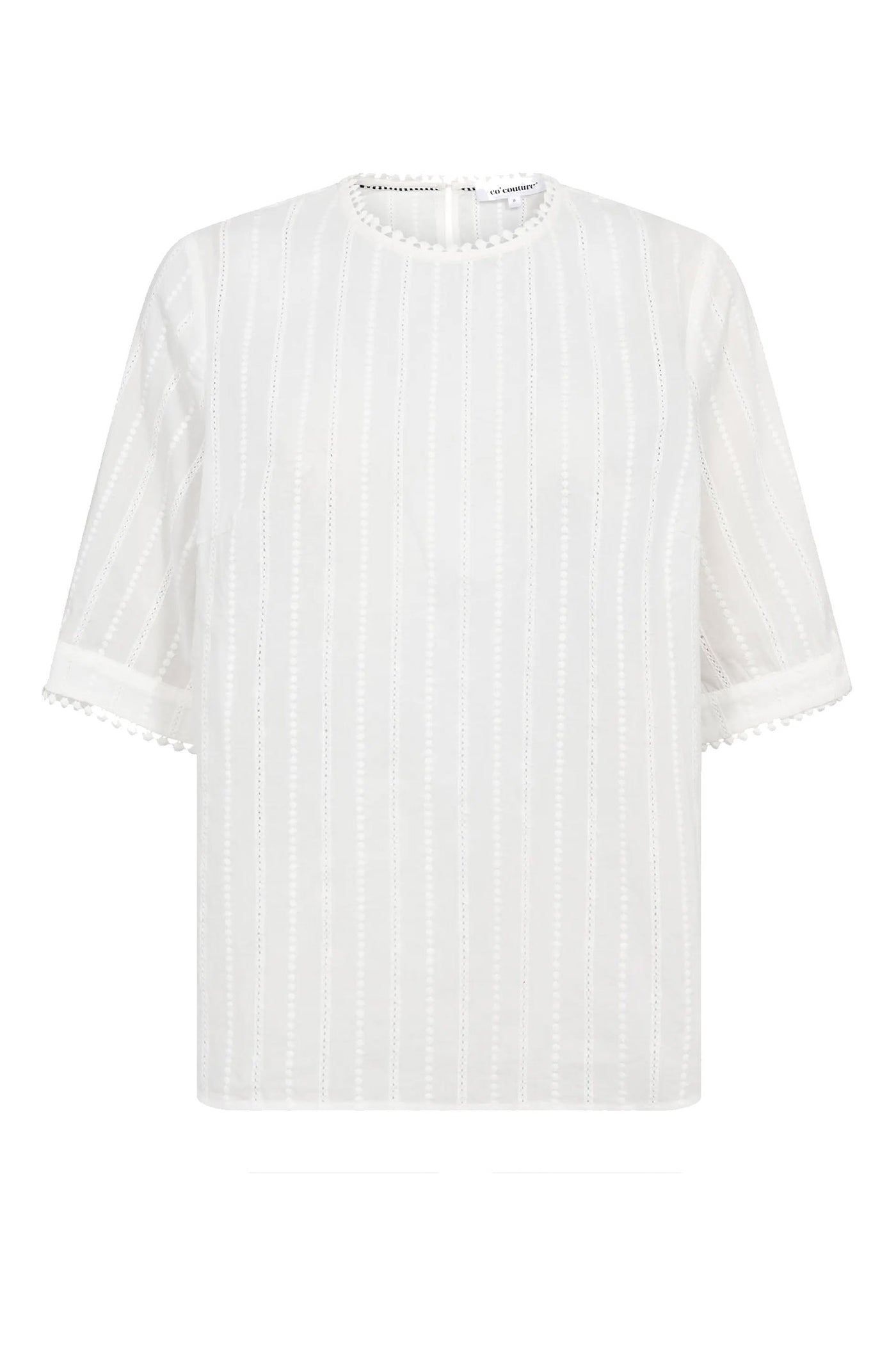 BessiCC SS Blouse 10002-Off-White - 500190