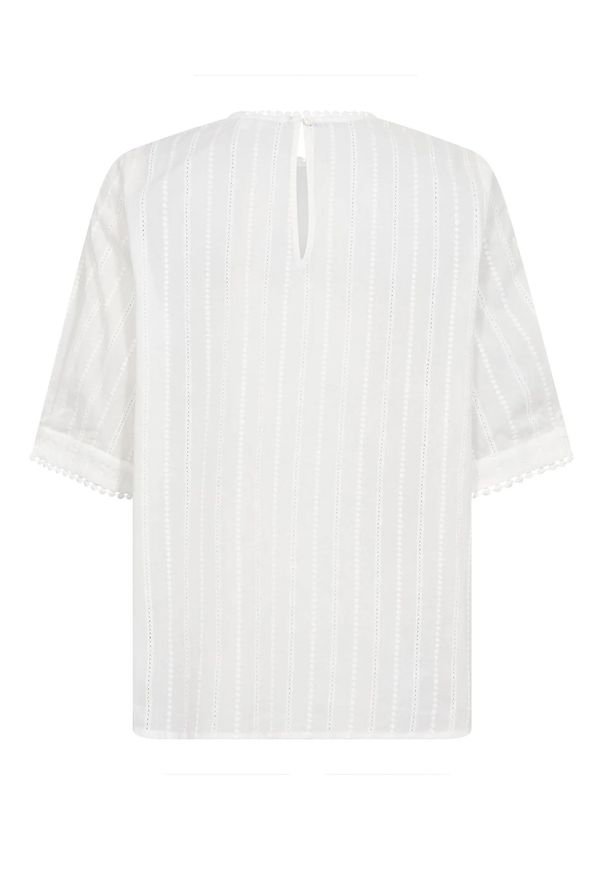 BessiCC SS Blouse 10002-Off-White - 500190