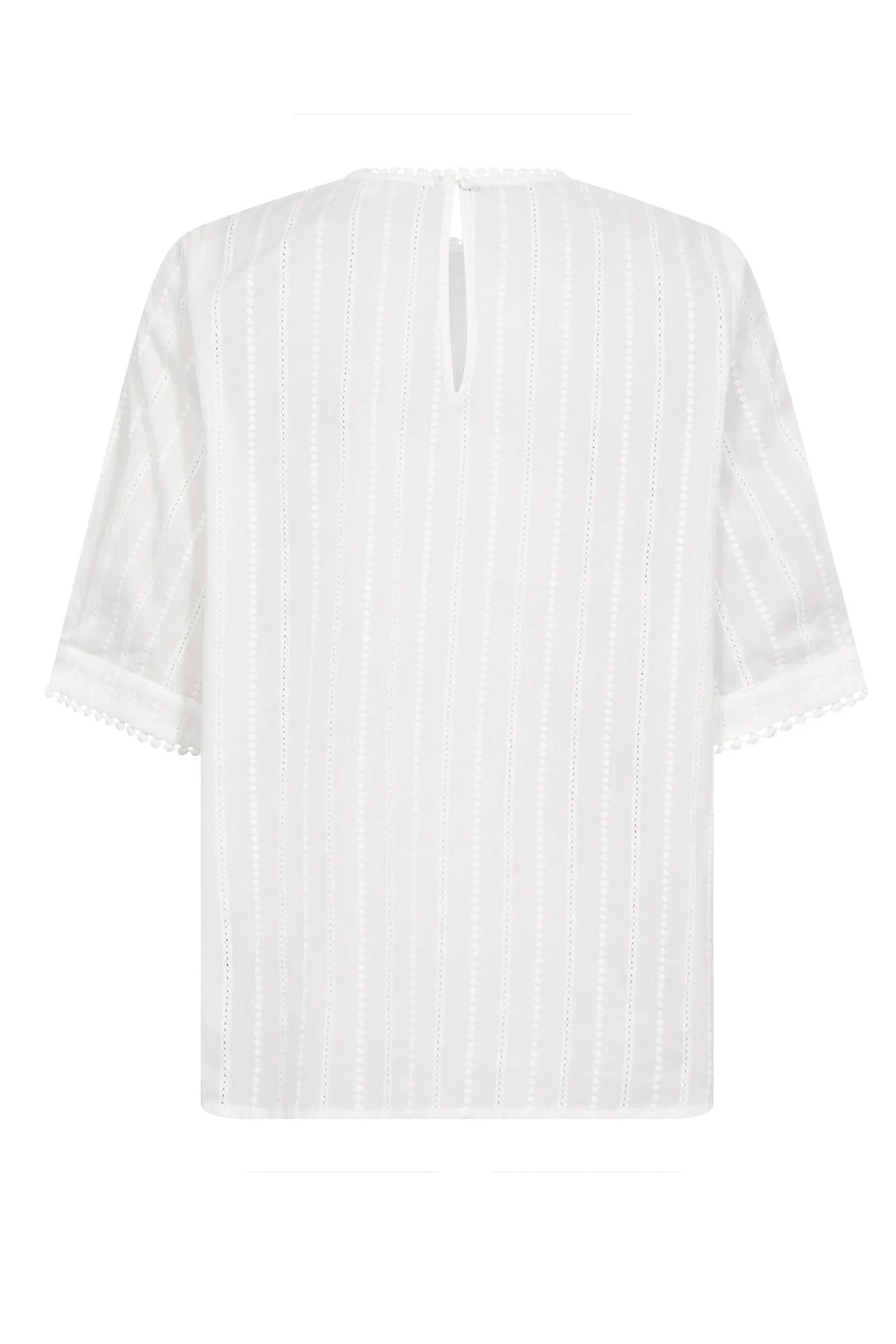 BessiCC SS Blouse 10002-Off-White - 500190