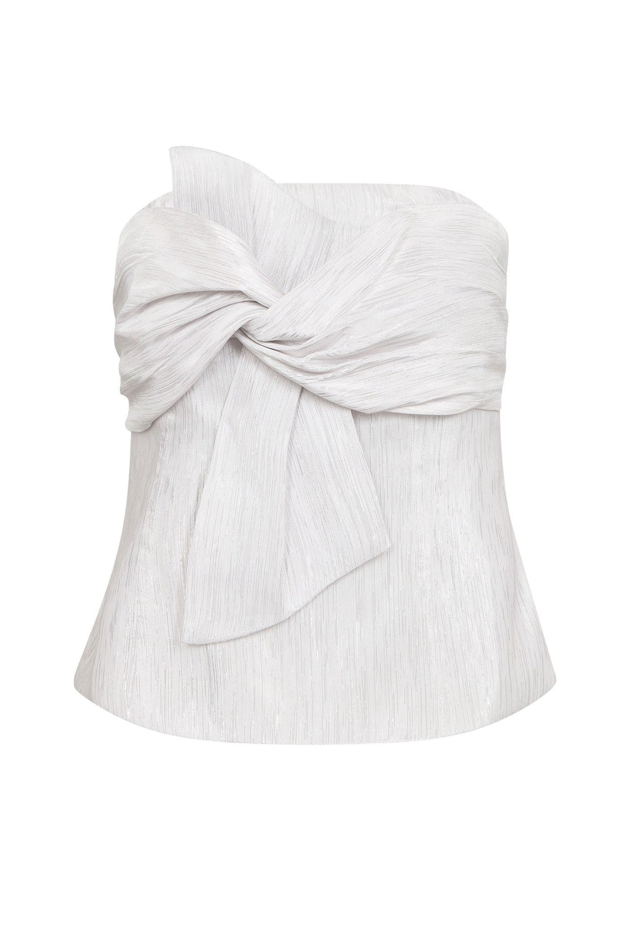 BiaCC Knot Tube Top 930-Silver - 45191