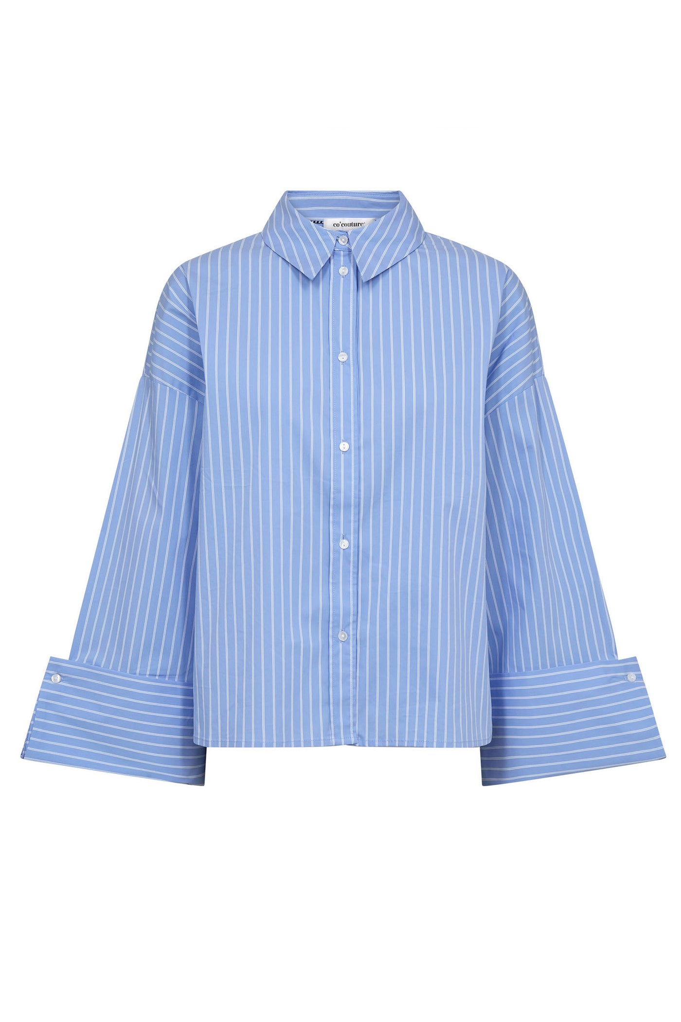 BiancaCC Wide Cuff Shirt 23-Pale Blue - 35940