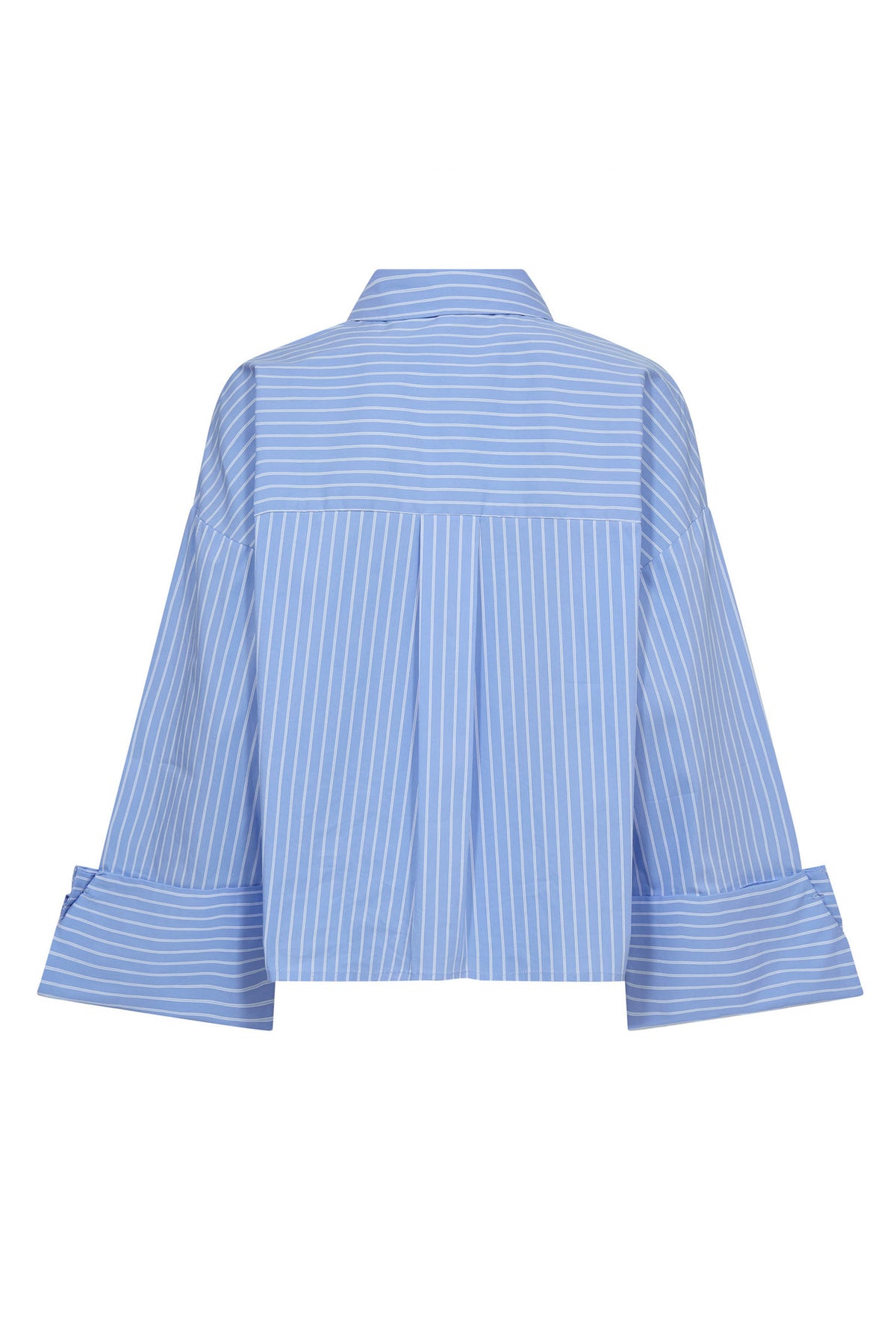 BiancaCC Wide Cuff Shirt 23-Pale Blue - 35940