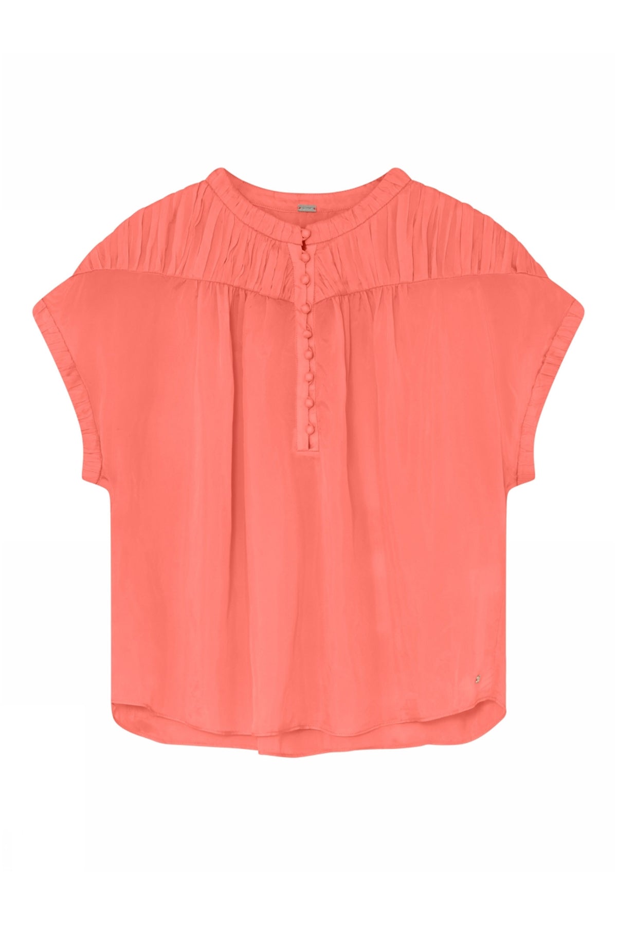Bibi, blouse 6599-Neon Coral - 61616/7635