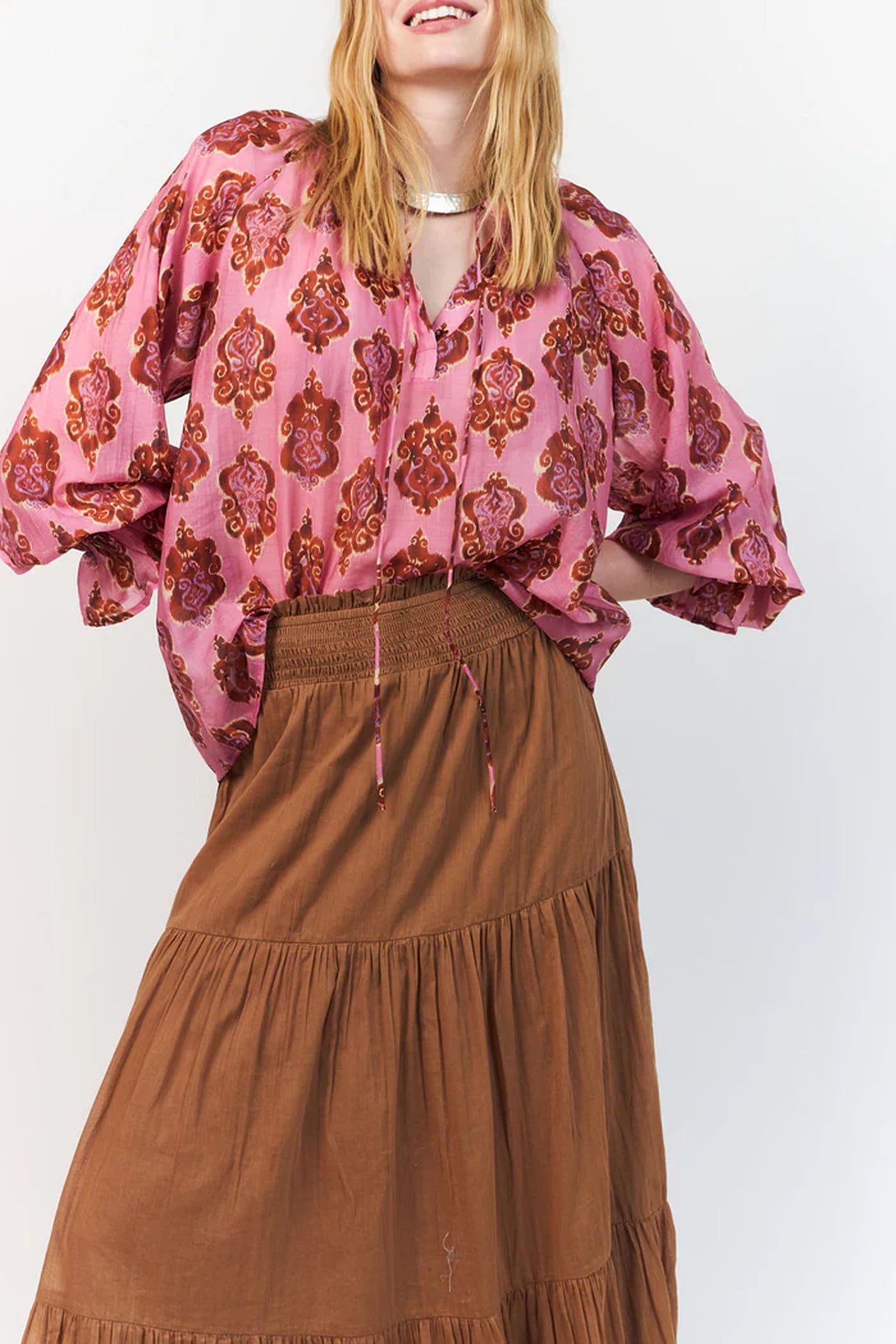 Biharll Blouse Ls PINK - 26254-1018
