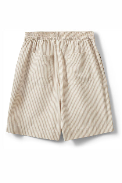 Blairsw Striped Bermuda Shorts Off White / Black Stripe - S262291 Thumbnail