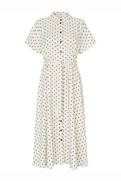 Blakell Midi Dress Ss Dot Print - 26130-3015 Thumbnail