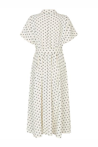 Blakell Midi Dress Ss Dot Print - 26130-3015 Thumbnail