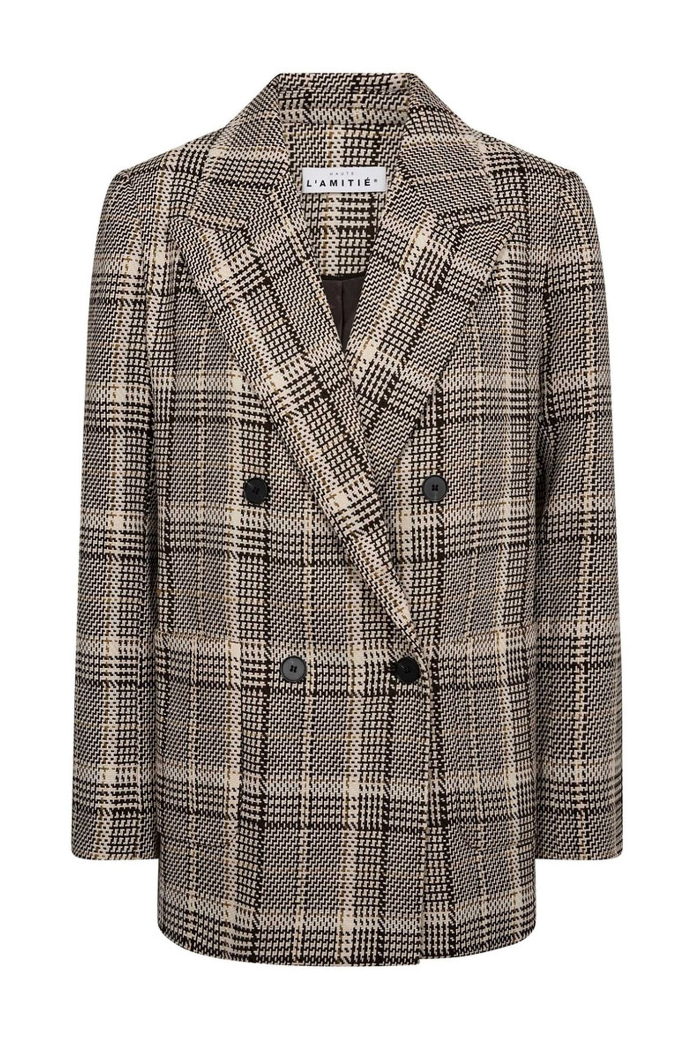Blanket Check Blazer Mocca - HL10270
