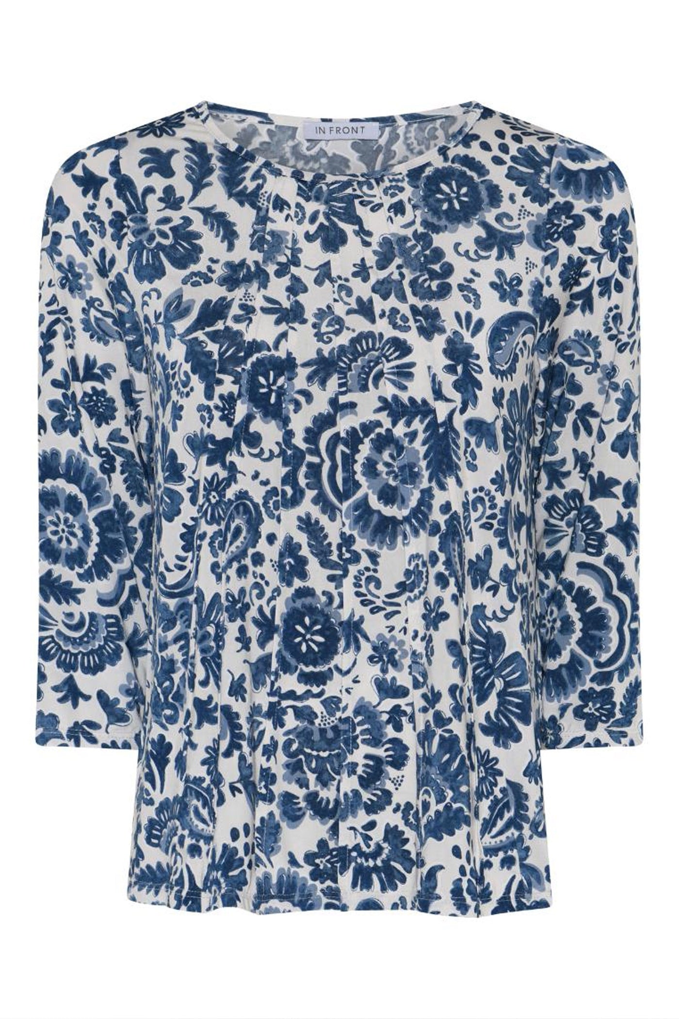 Blouse Lucette 3/4 sleeves Blue - 17000