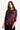 Blouse Lucette 3/4 sleeves Burgundy - 16874