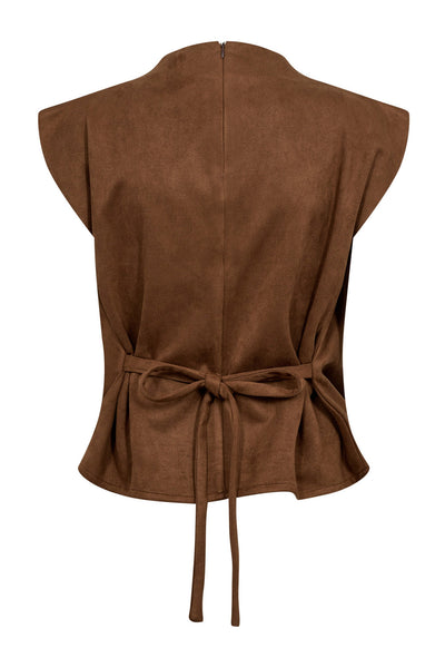 BobbieCC Pleat Top 35-Suntan 35145 Thumbnail