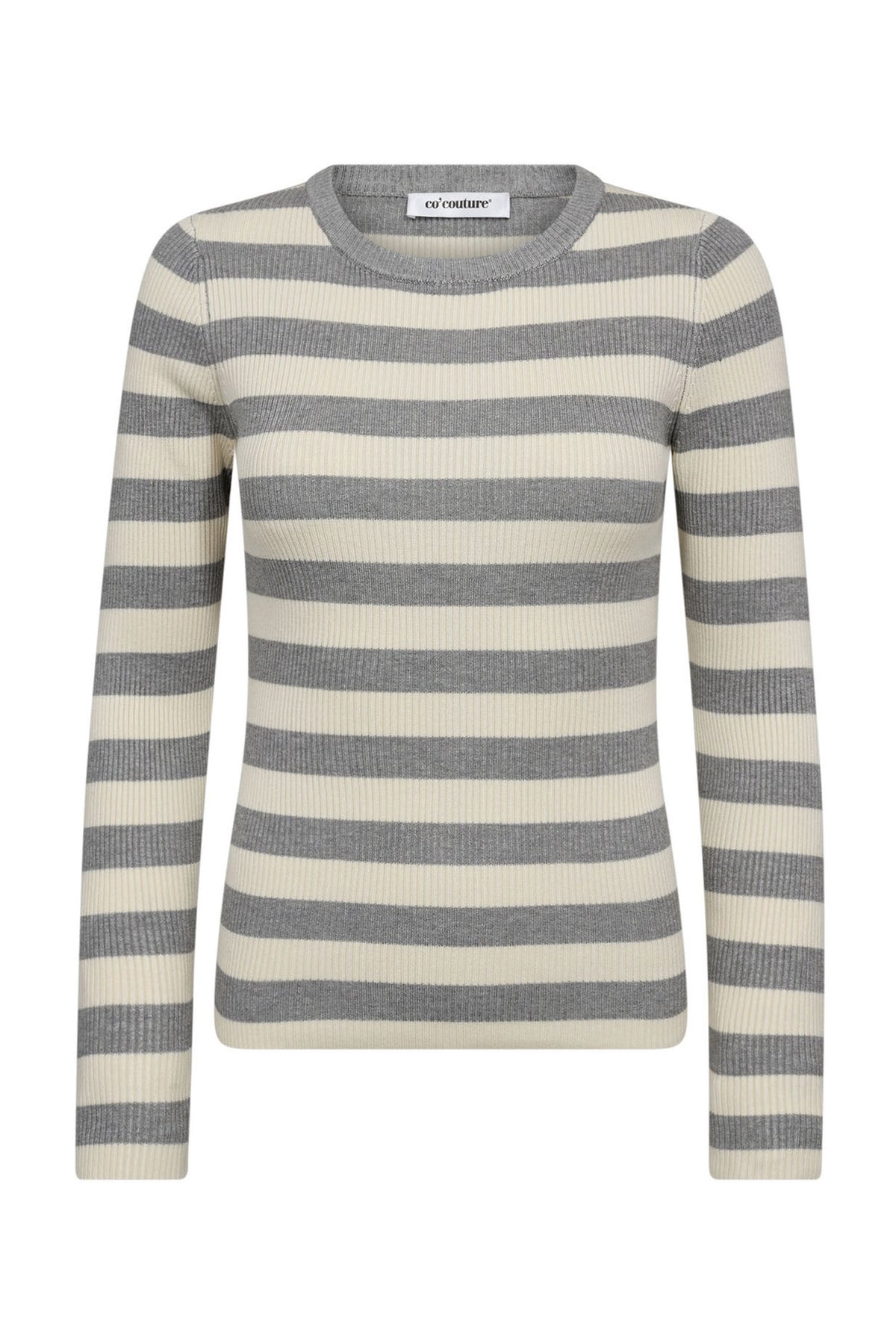 BonnyCC Stripe O-Knit 138-Light Grey - 42011