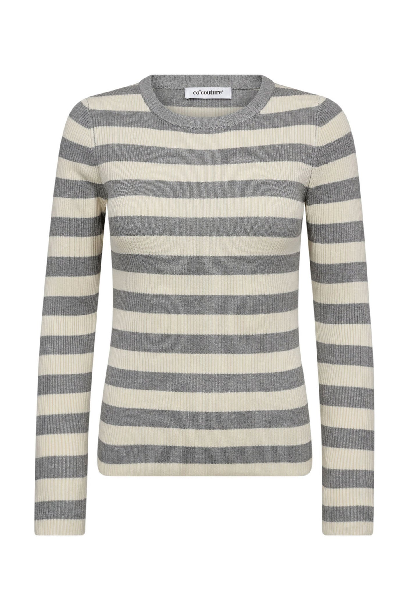 BonnyCC Stripe O-Knit 138-Light Grey - 42011