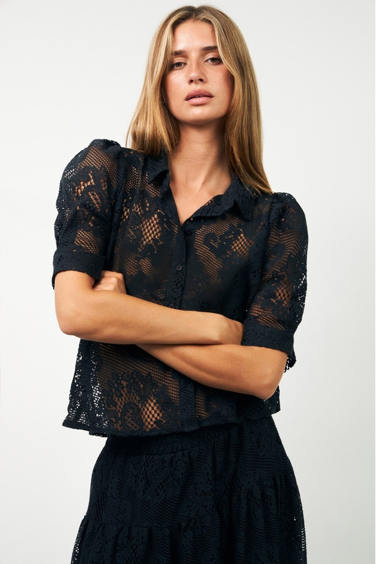 BonoLL Shirt SS 27 Dark Navy - 25266-1044