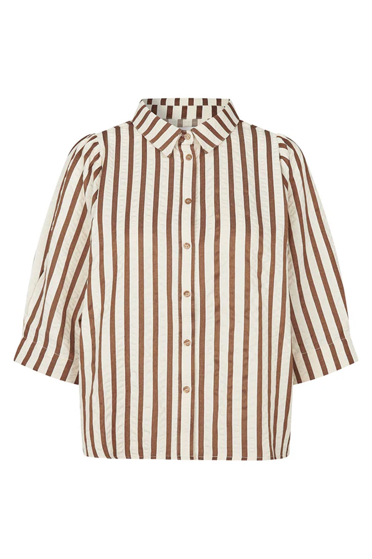 Bonoll Shirt Ss Dark Mokka - 26163-1046