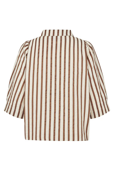 Bonoll Shirt Ss Dark Mokka - 26163-1046 Thumbnail