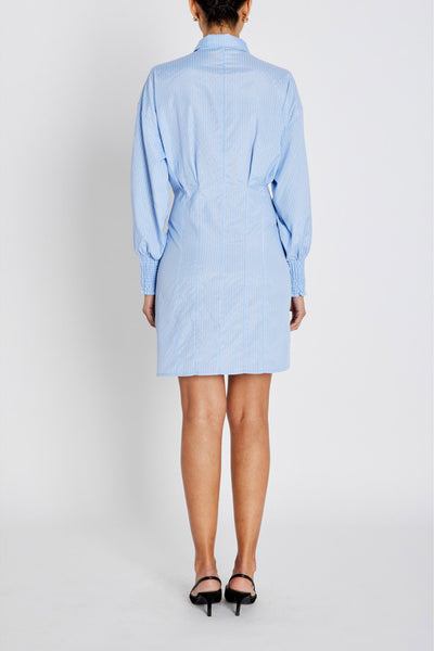BorassusBBLinne dress Light Blue Stripe - BBW4944 Thumbnail