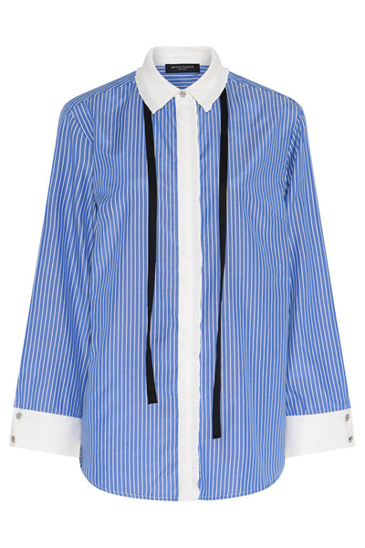 BorassusBBZiana shirt Dark Blue Stripe - BBW4872 Thumbnail