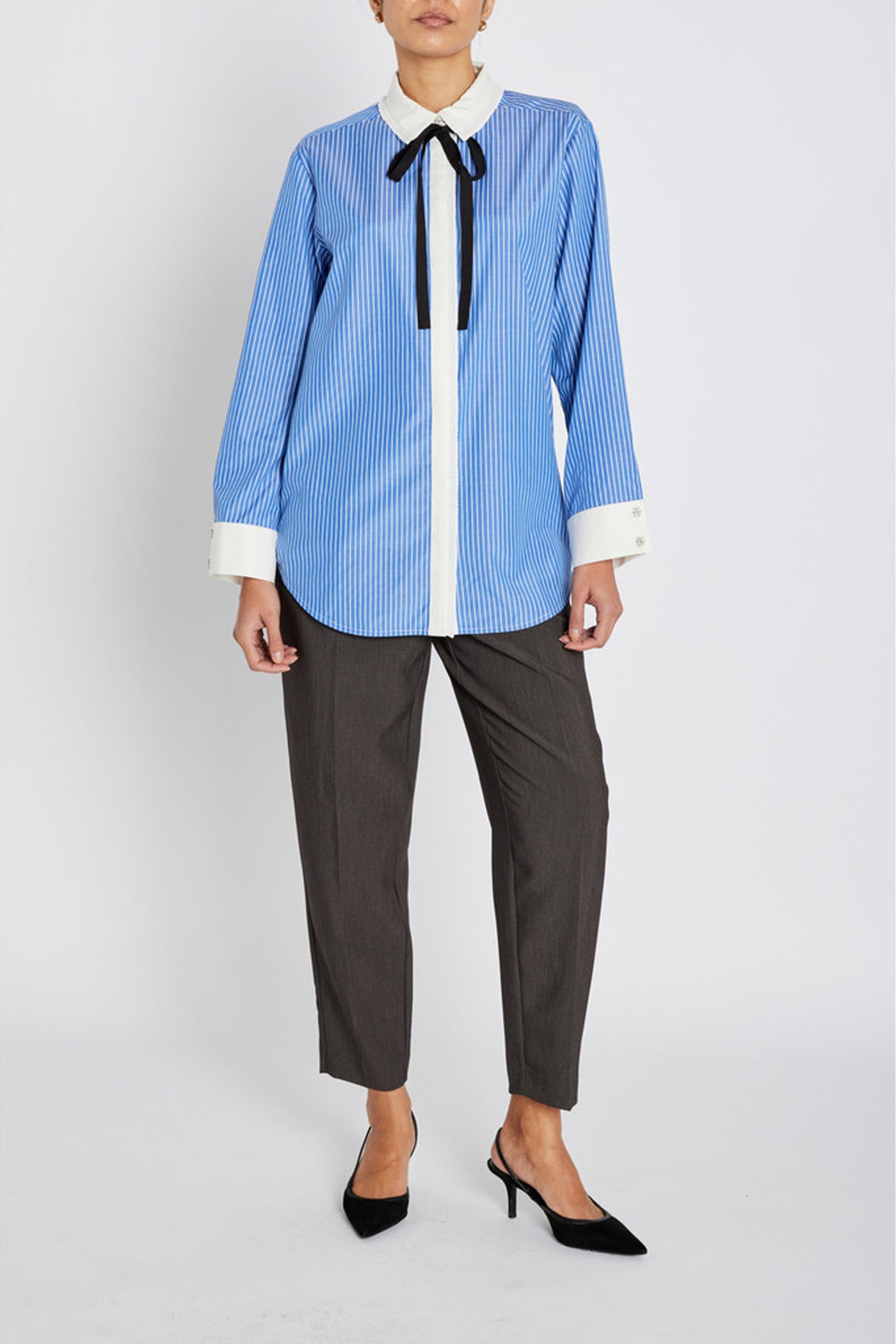 BorassusBBZiana shirt Dark Blue Stripe - BBW4872