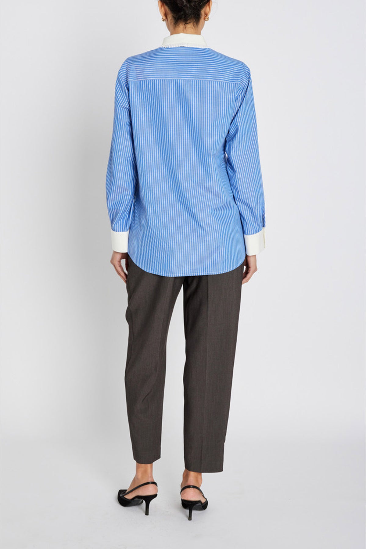 BorassusBBZiana shirt Dark Blue Stripe - BBW4872