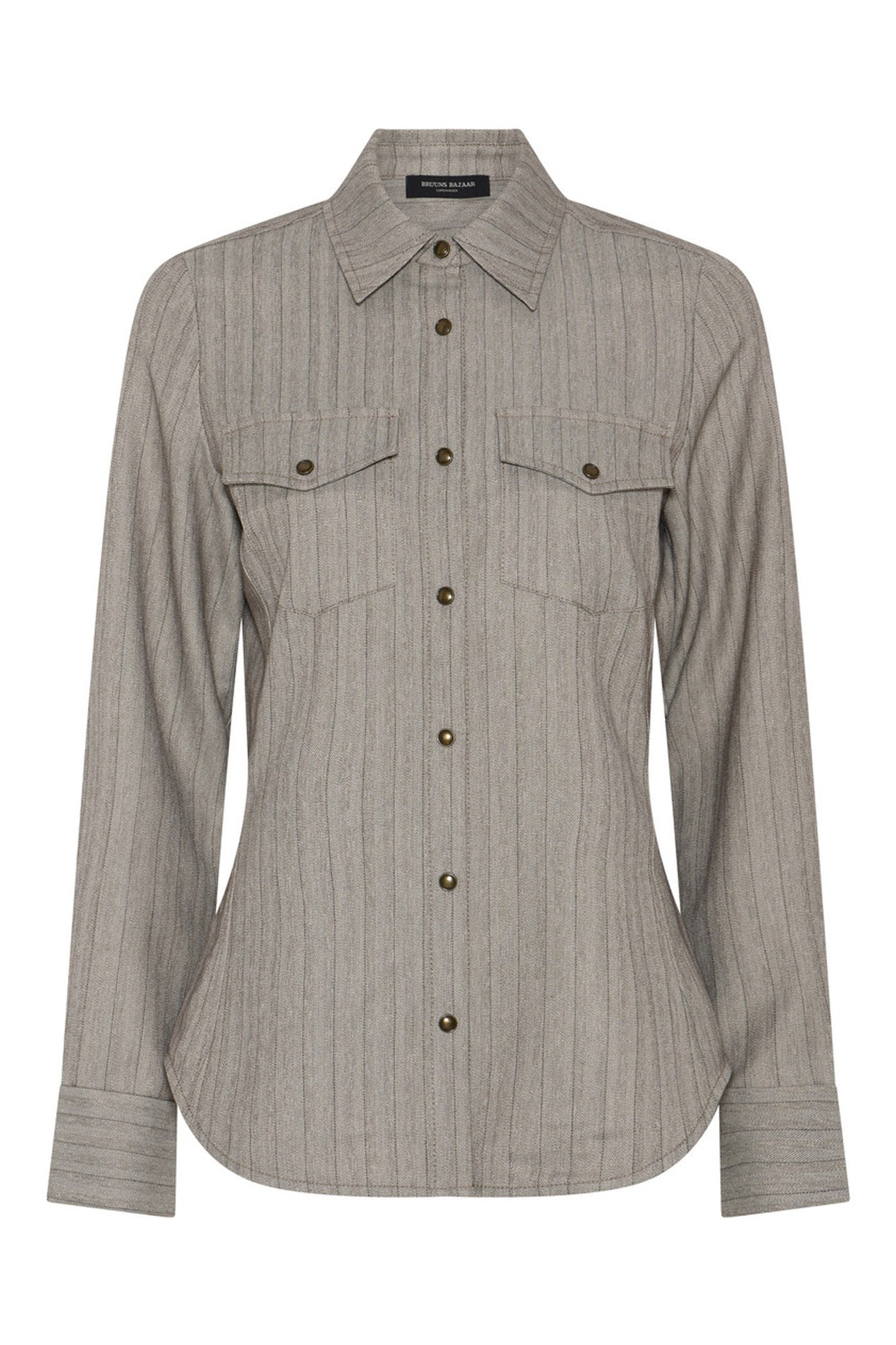 BoxelderBBFuju shirt Pinstripe w sequins - BBW4729