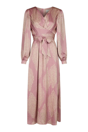 Bretti Paisley Drop Dress Evening Rose - 168466