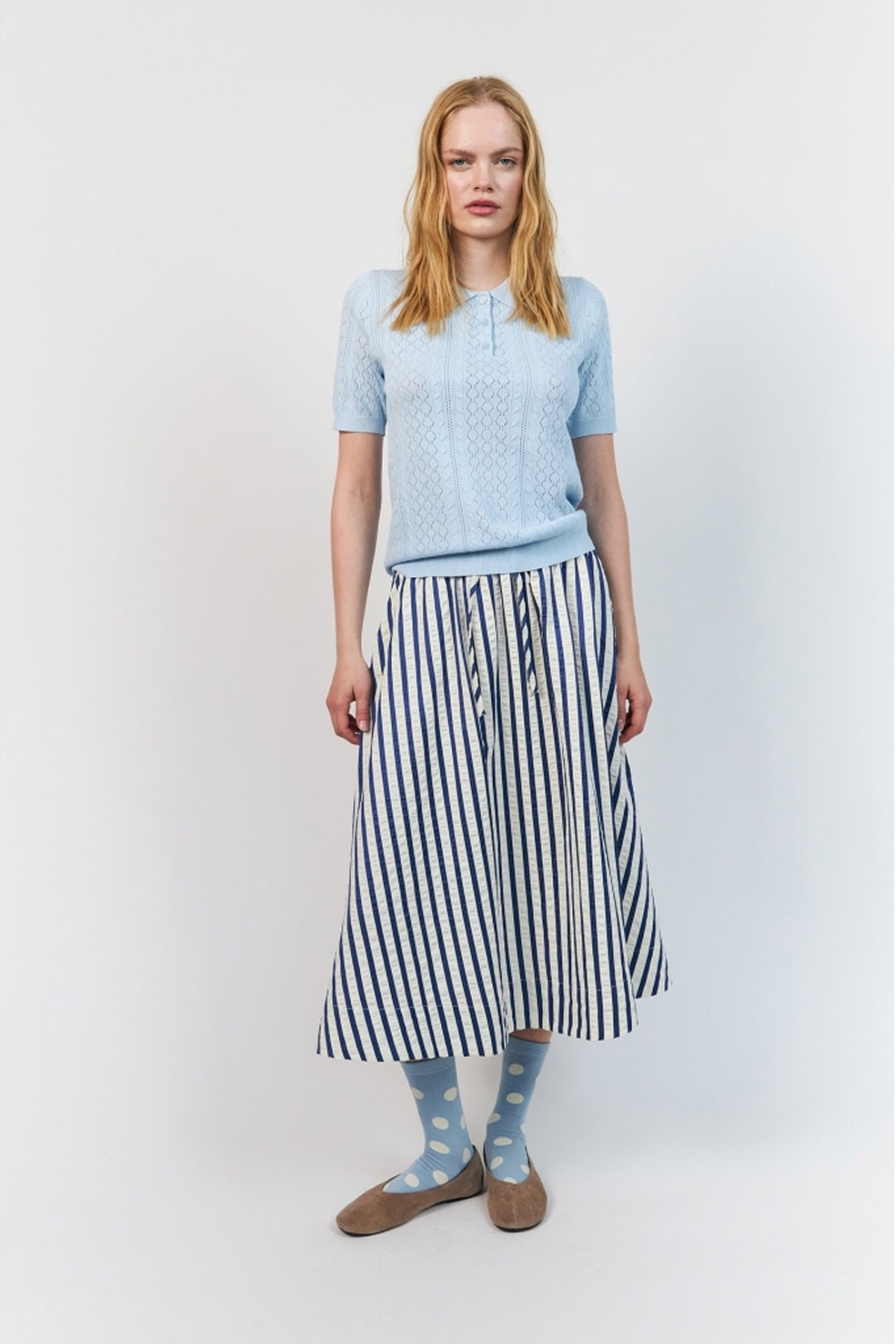Bristolll Midi Skirt Blue - 26270-2018