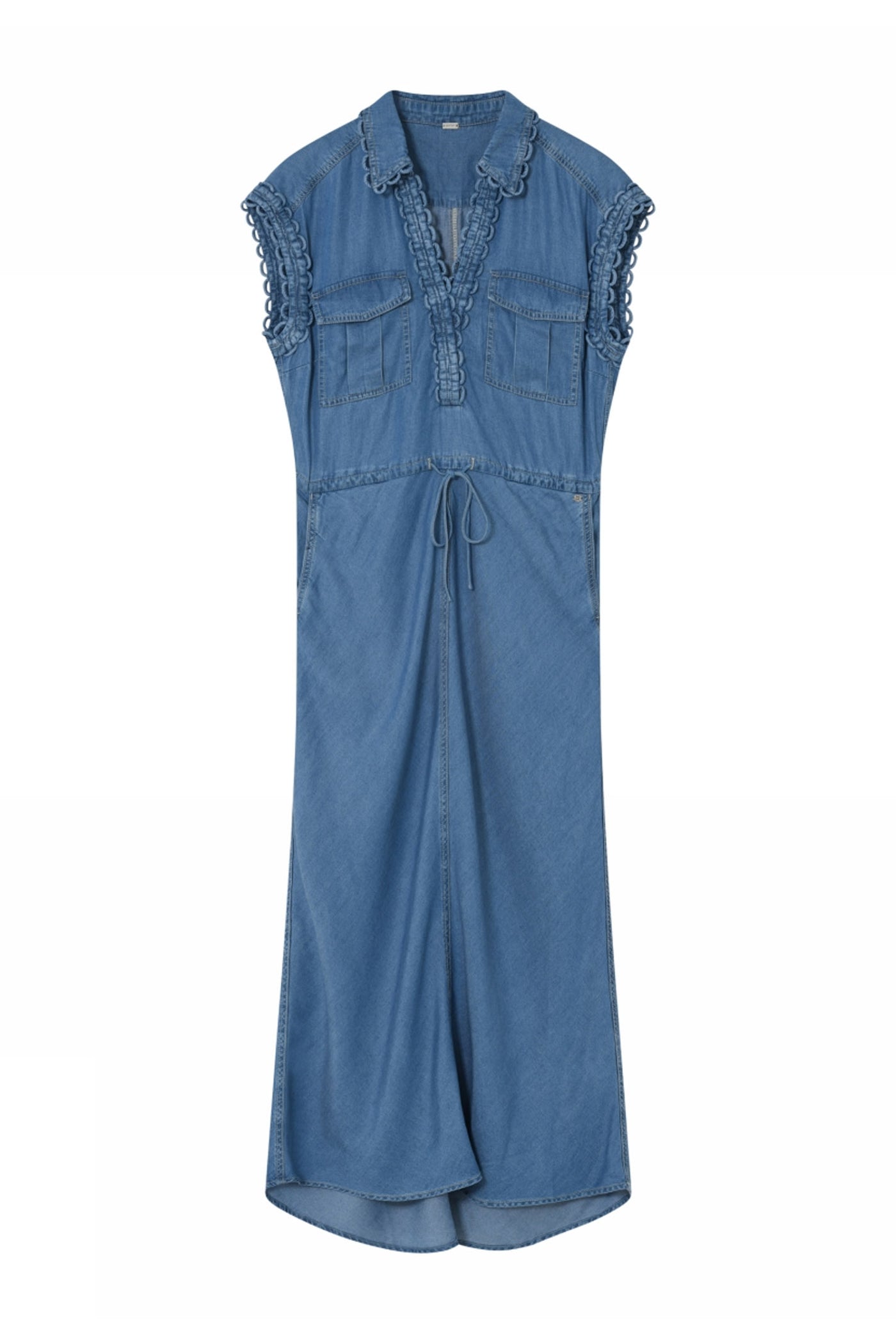 Britney, long bias cut dress 94136-Oil Blue - 61520/7363