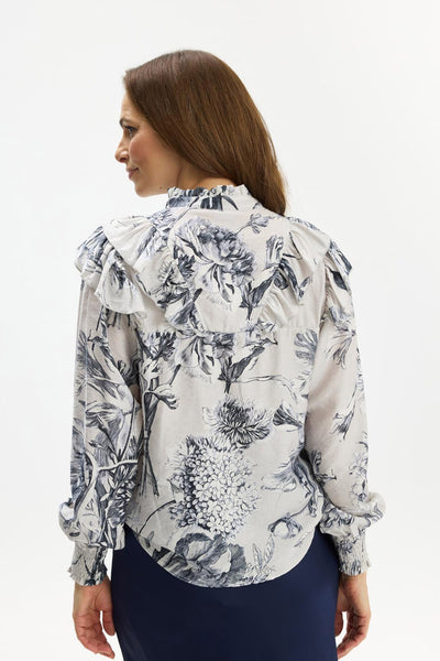 Brook blouse Blue - 17025 Thumbnail