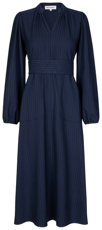 ParisLL Midi Dress LS 27 Dark Navy - 90072-3014 Thumbnail