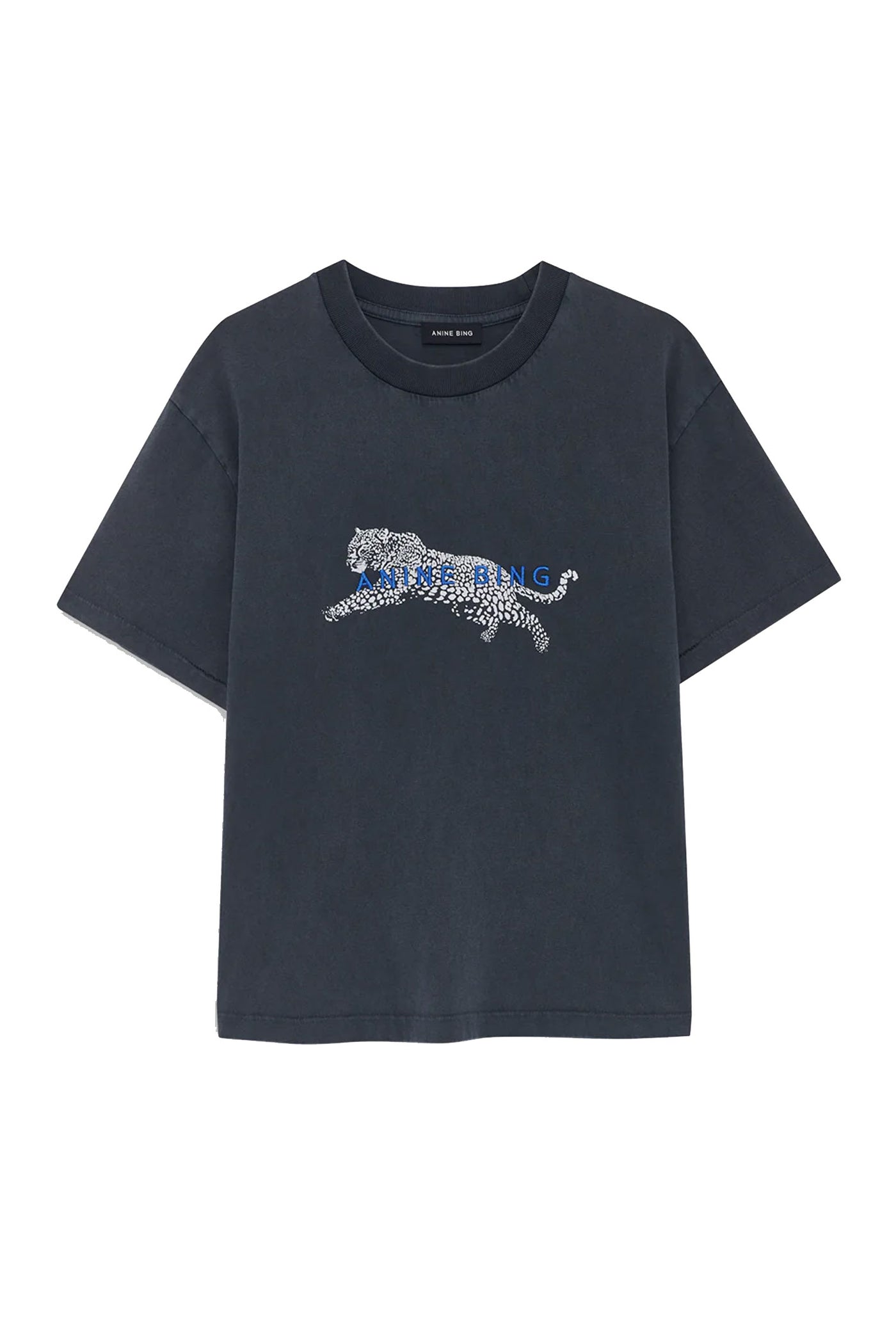 CADE TEE LEO Washed black - A-08-12619