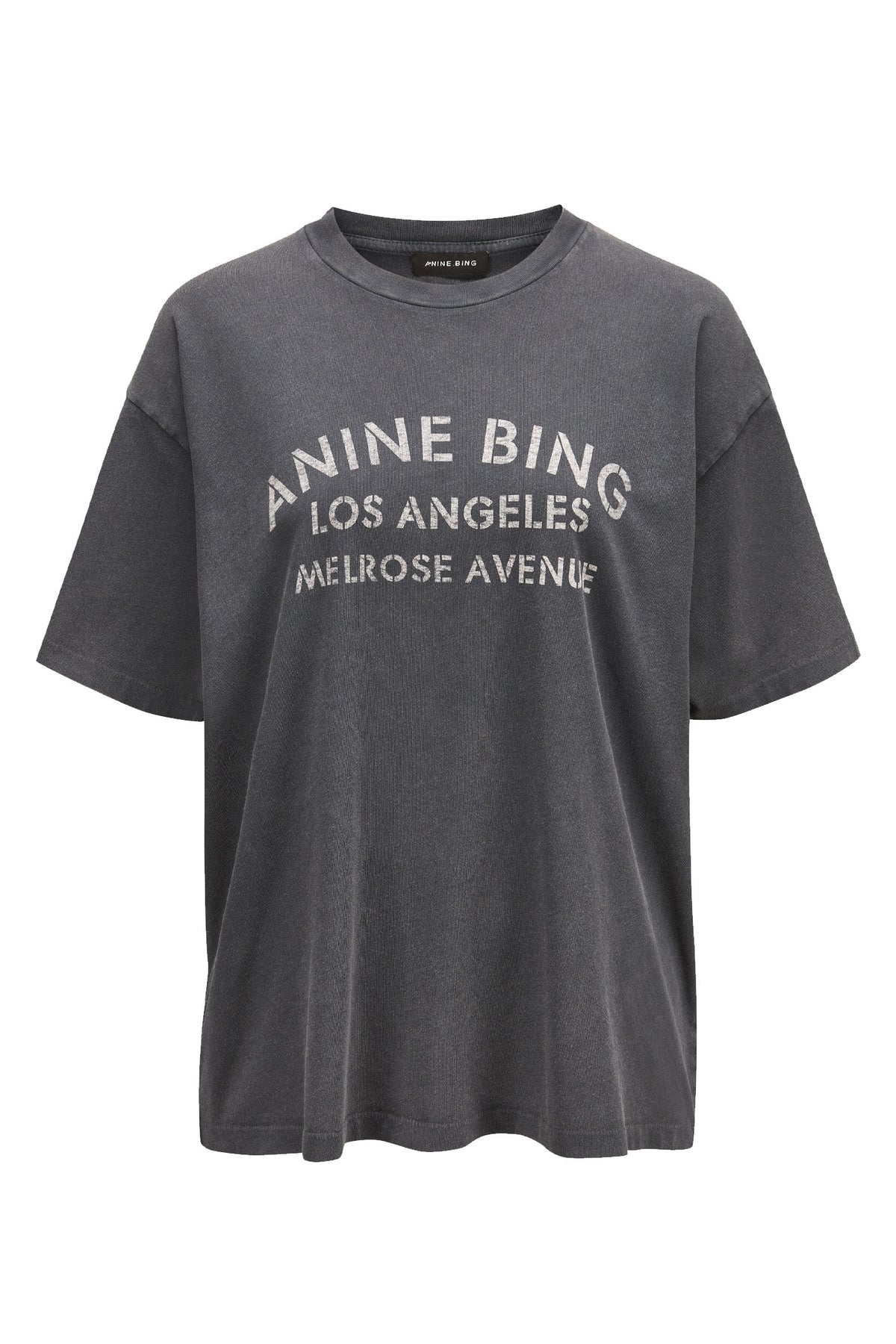 CADE TEE MELROSE Washed black - A-08-12930