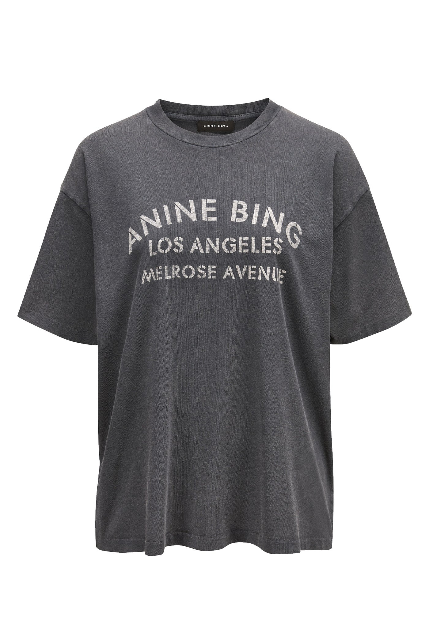 CADE TEE MELROSE Washed black - A-08-12930