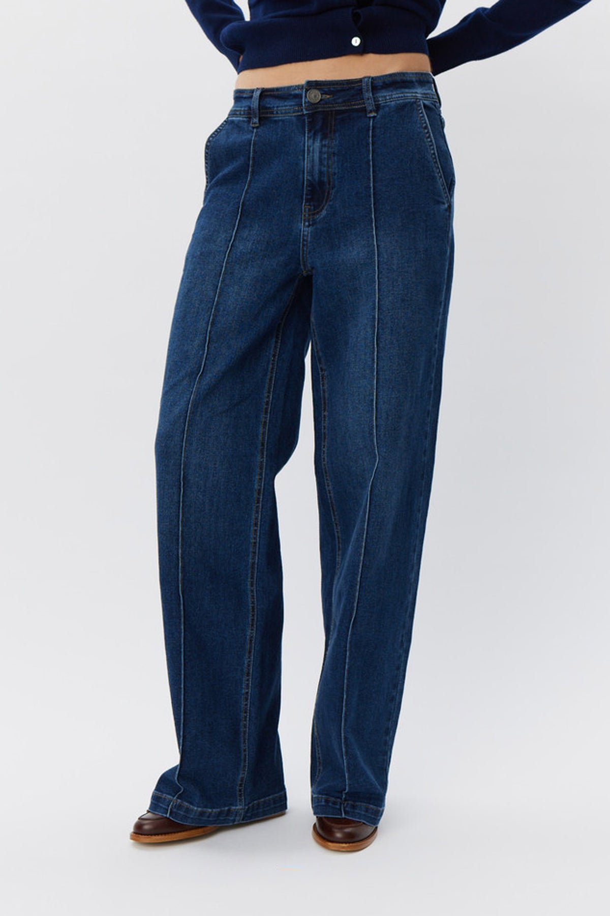 CARISW MID JEANS 5090 Dark denim blue - SNOS430