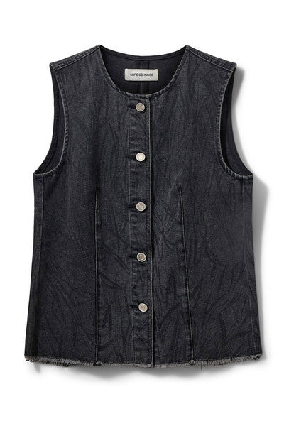 CARLASW VEST 1015 Washed black - S253326 Thumbnail