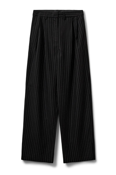 CARLOTTASW TROUSERS 0139 White Black striped - S254210 Thumbnail