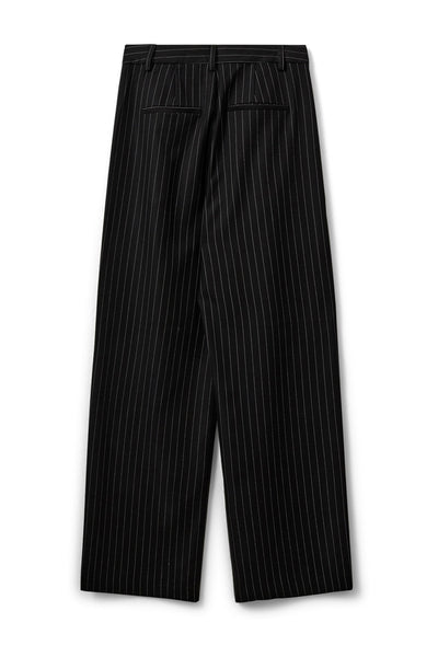 CARLOTTASW TROUSERS 0139 White Black striped - S254210 Thumbnail