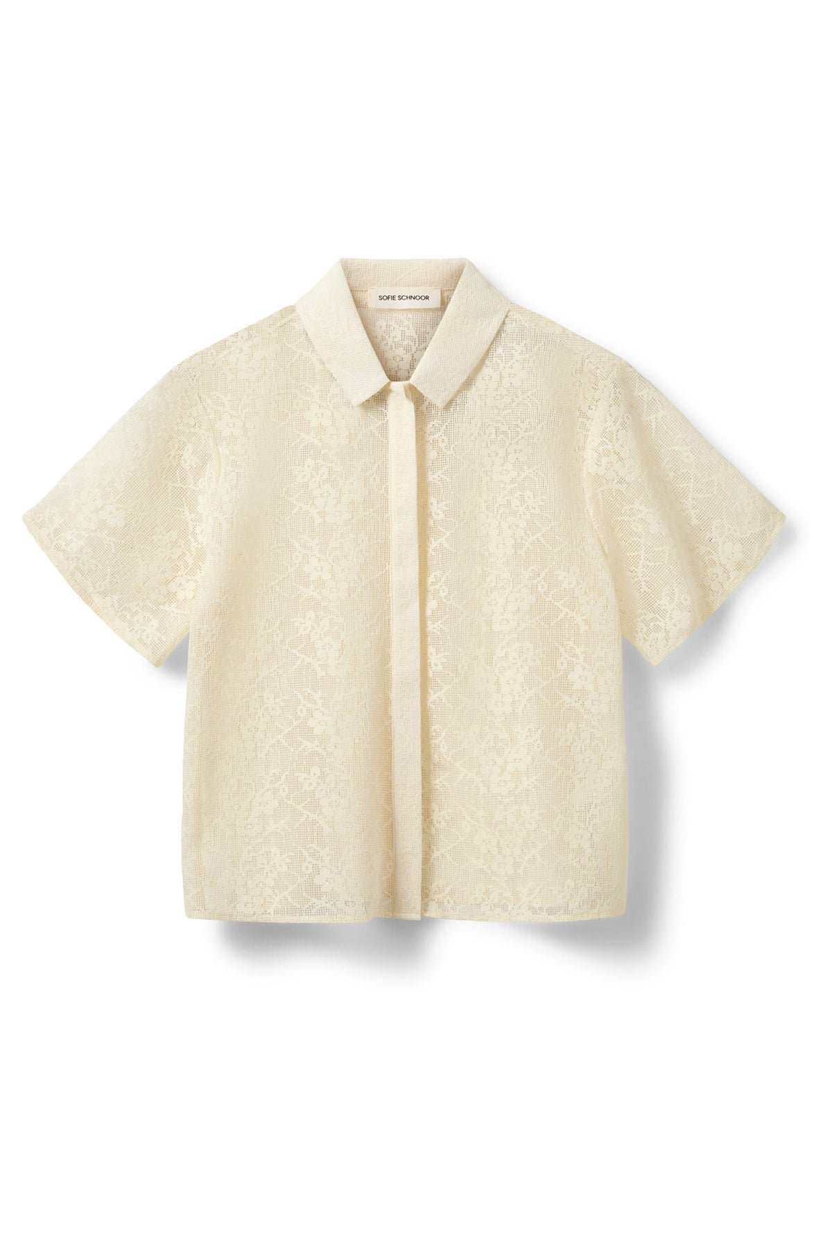 CARMELASW CROCHET LACE SHIRT 0159 Cream White - S262255