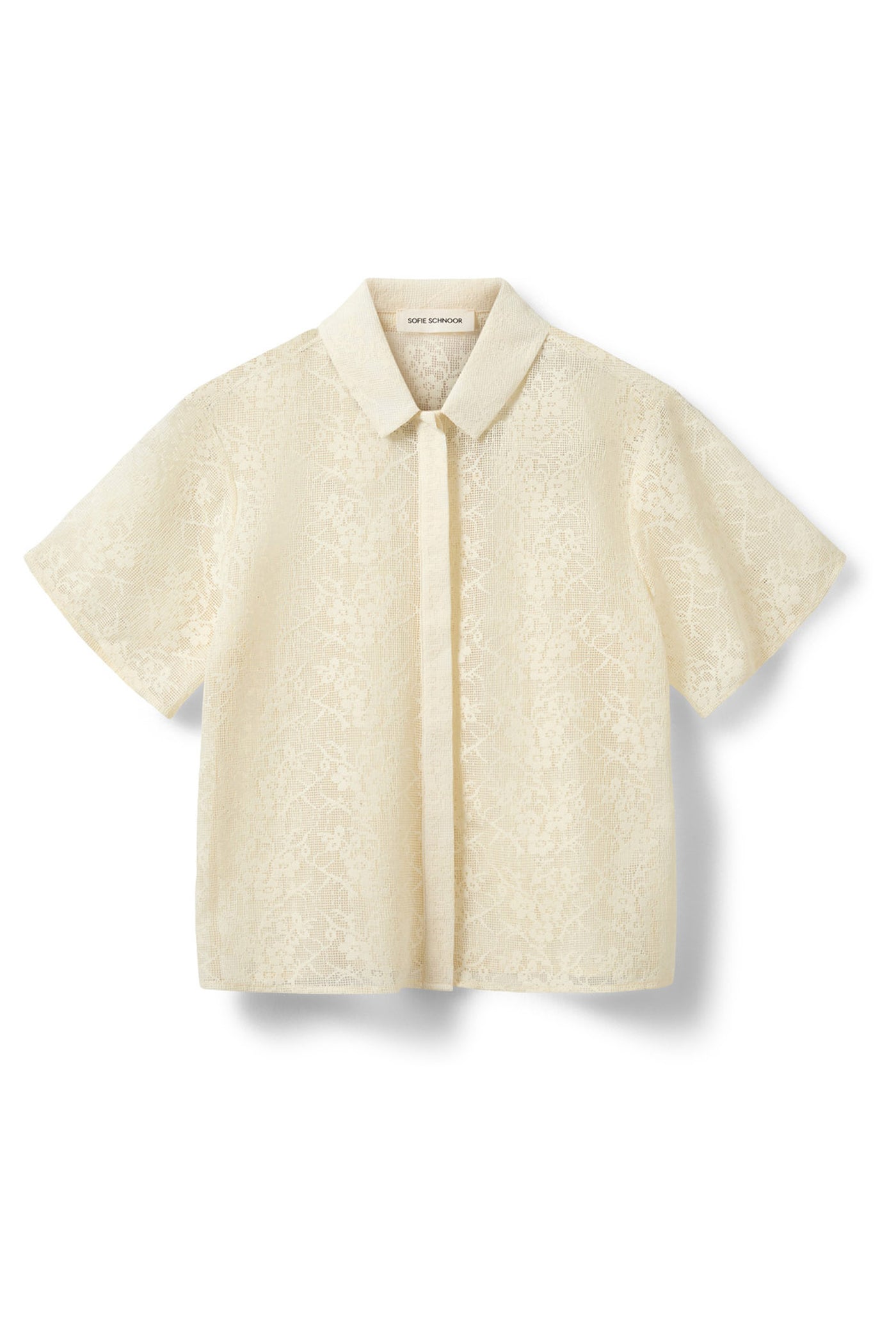 CARMELASW CROCHET LACE SHIRT 0159 Cream White - S262255