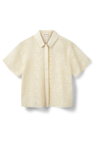 CARMELASW CROCHET LACE SHIRT 0159 Cream White - S262255 Thumbnail