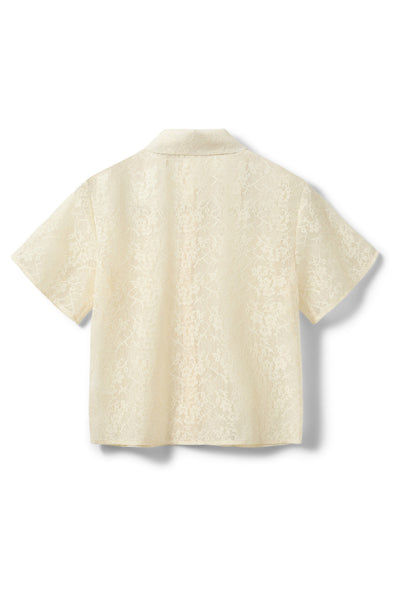 CARMELASW CROCHET LACE SHIRT 0159 Cream White - S262255 Thumbnail
