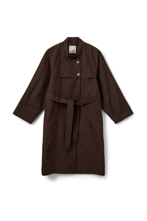 LIZZYSW COAT 7025 Dark brown - SNOS608