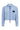 Crop Stripe Zip Shirt Pale Blue - HL10979