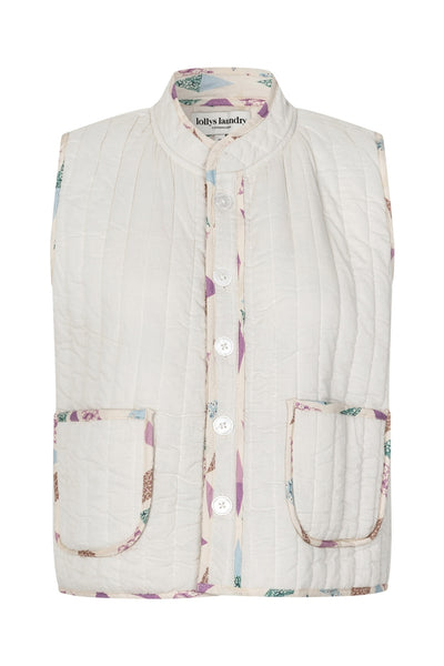 CairoLL Quilted Vest 02 Creme - 26288-1036 Thumbnail