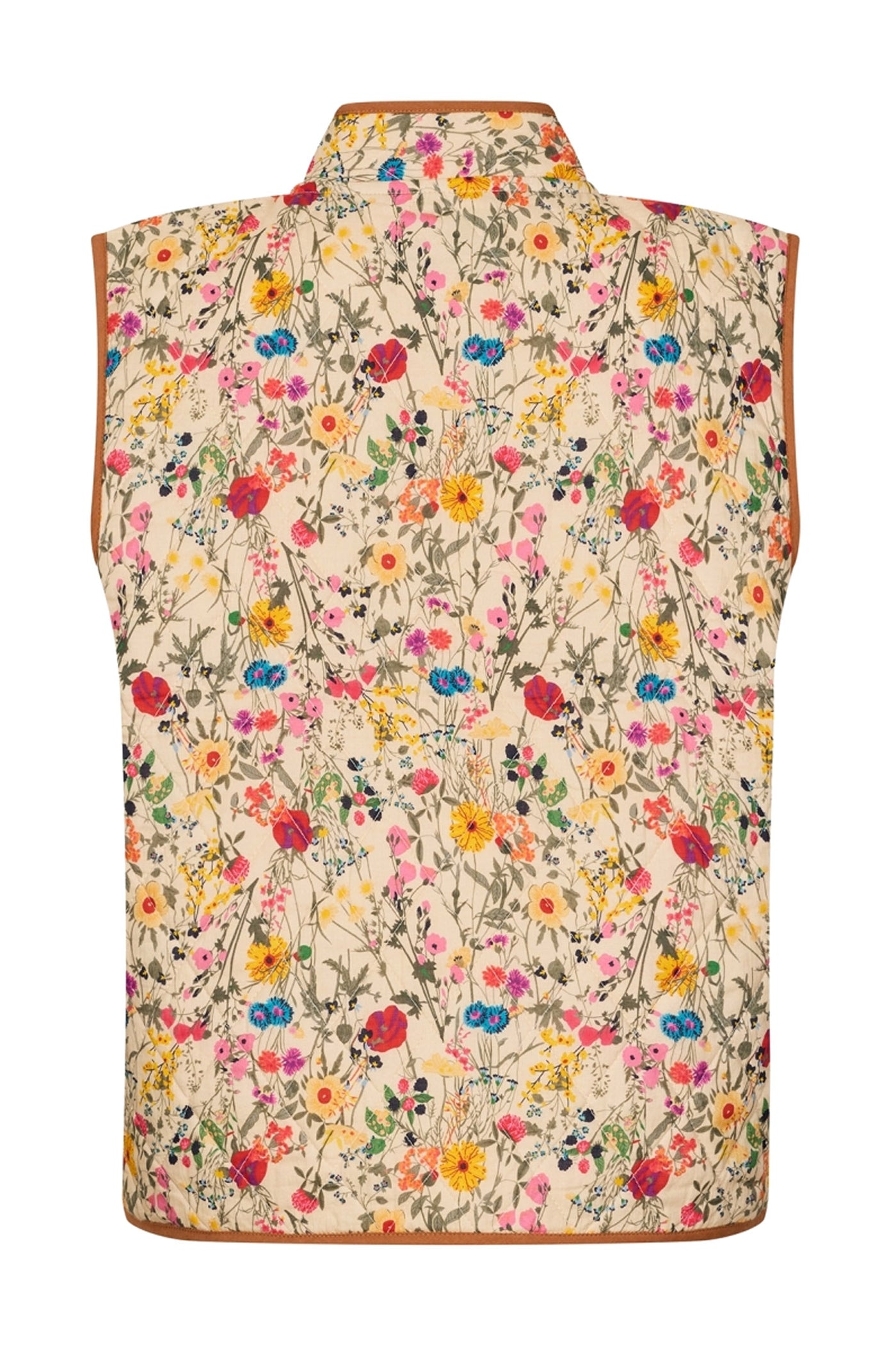 Cairoll Quilted Vest Flower Print - 26241-1010