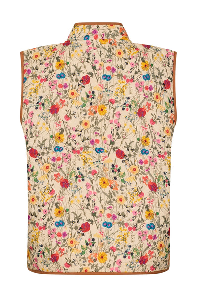 Cairoll Quilted Vest Flower Print - 26241-1010 Thumbnail